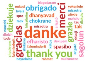 Wordcloud Danke